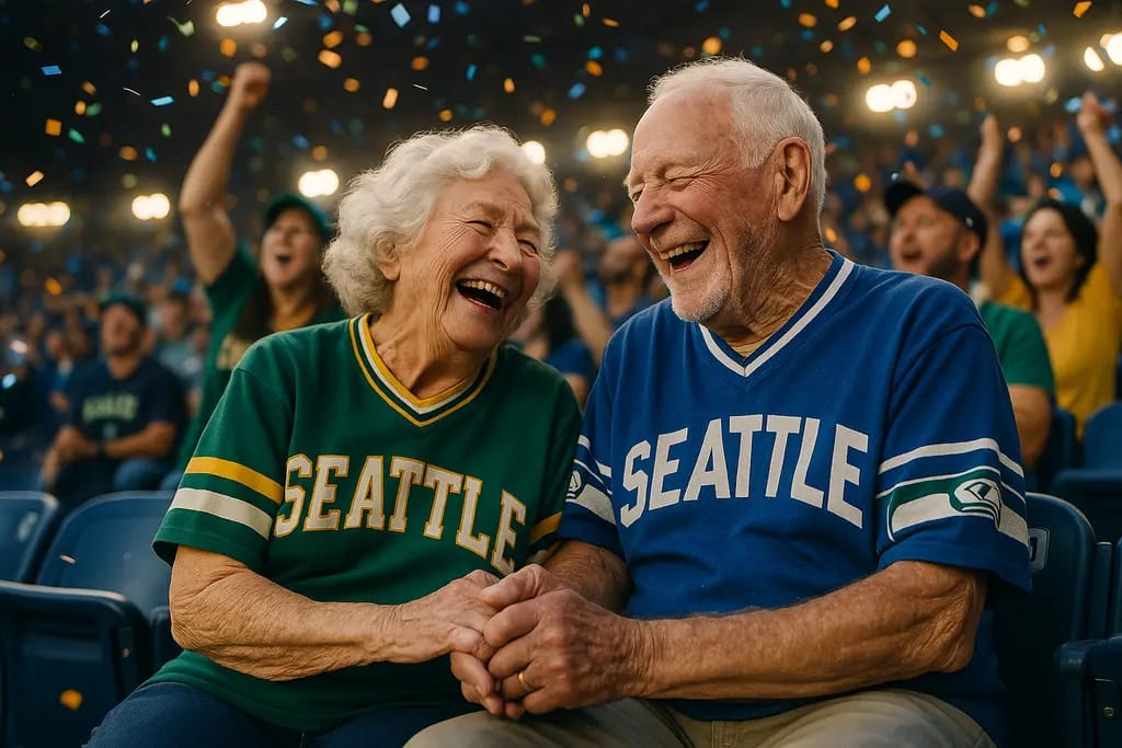 Seattle iconic games remembered by fans outside a packed stadium