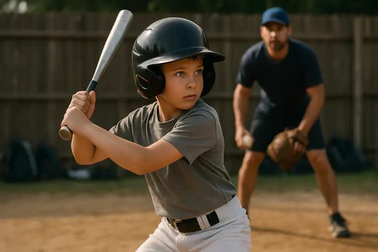 Young baseball players taking ground balls on a local diamond